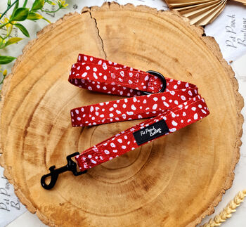 Poppy Toadstool Polkas Dog Collar, 5 of 9