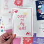 Anniversary Romantic Card 'Queen Of My Heart', thumbnail 1 of 4