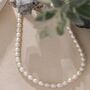 Monaco D’or Ivory Gold Pearls Lock Charm Necklace, thumbnail 1 of 2