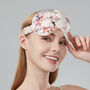 Mulberry Silk Sleep Mask Gift Box Eye Mask 100% Pure Soft Silk Pink Blossom Floral Fully Adjustable Luxury Travel Gift Blackout Hypoallergenic, thumbnail 3 of 6