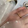 Skinny Layering Adjustable Rings Gold Plated 925 Silver, thumbnail 2 of 4