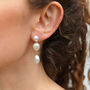 Three Freshwater Pearl Drop Earrings, thumbnail 2 of 4