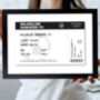 Personalised Football Ticket A4 Black Framed Print, thumbnail 1 of 4