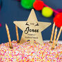 Personalised 'Family Christmas' Gold Star Cake Topper, thumbnail 2 of 6