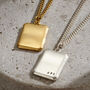 Men's Personalised Bevelled Tag Necklace, thumbnail 4 of 6
