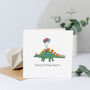 Dinosaur Birthday Card With Name And Age, thumbnail 2 of 3
