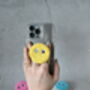 Cute Googly Eyes Punch Needle Phone Grip, thumbnail 6 of 6