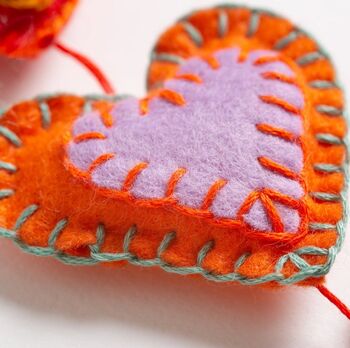 Handful Of Hearts Felt Craft Kit, 5 of 6