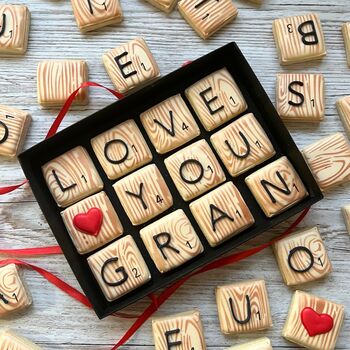 Word Tile Biscuit Gift For Nan/Gran, 3 of 4