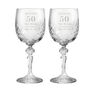 Personalised Anniversary Pair Of Crystal Wine Glasses, thumbnail 5 of 5