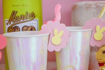 Easter Bunny Drink Toppers Made From Acrylic, 3 of 6