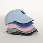 Custom Initial Embroidered Junior Vintage Cap, thumbnail 8 of 8