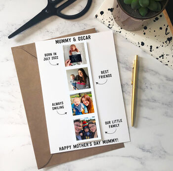 Personalised A5 Mother's Day 3D Photo Booth Card, 7 of 7