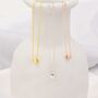 Tiny Dot Pendant Necklace In Sterling Silver, thumbnail 4 of 12