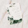 Emerald Greenery Wedding Save The Dates, thumbnail 1 of 4