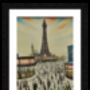 Blackpool Tower A3 Framed Lowry Style Art, thumbnail 2 of 2