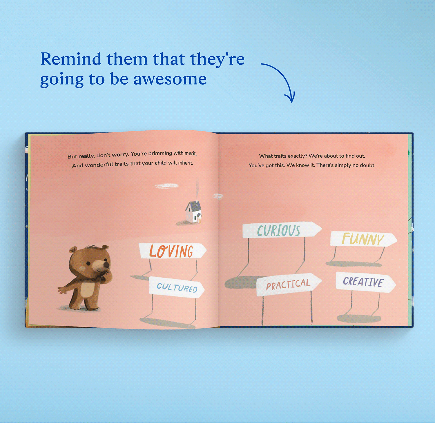 Gift For Newborn Welcome To The World Personalised Book, thumbnail 5 of 6
