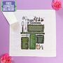 Personalised 80th Birthday Gift For Gardeners Handkerchief Pair, thumbnail 5 of 6