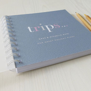 Personalised 'Trips' Small Notebook, 3 of 10