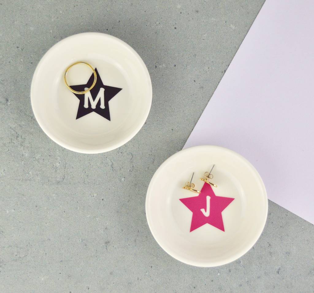 Personalised Star Mini Ring And Trinket Dish, 1 of 6