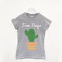 Free Hugs Cactus Women's Slogan T Shirt, thumbnail 2 of 2