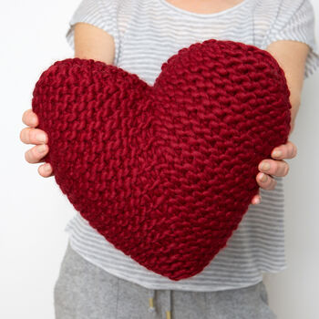 Heart Cushion Knitting Kit, 3 of 6