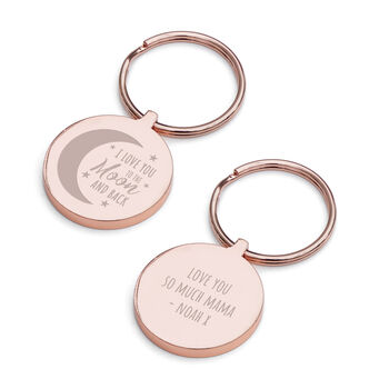 Personalised Moon And Back Keyring, 6 of 6