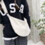 Long Adjustable Strap Cotton Canva Crossbody Bag, thumbnail 1 of 6