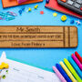 Personalised Wooden Teacher Pencil Bookmark Thank You, thumbnail 3 of 5