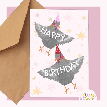 Pigeon Birthday Card, 2 of 5