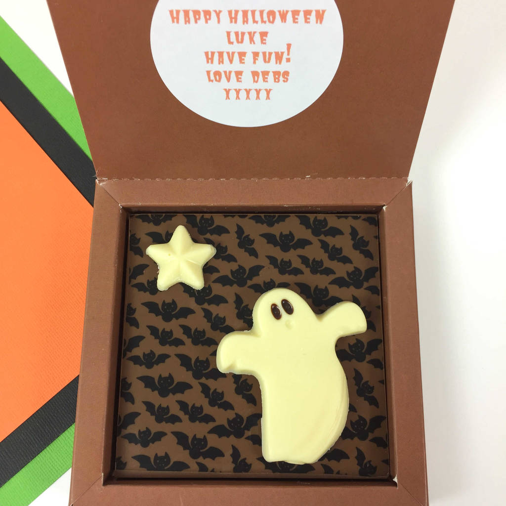 Personalised Message Ghost Chocolate