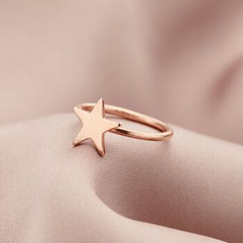 Personalised Star Initial Ring, 3 of 6