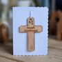 Personalised Confirmation Cross Hanging Decoration Card, thumbnail 2 of 4