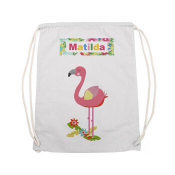 Personalised Flamingo Nursery Bag, 4 of 12