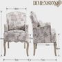 Beige Linen Queen Accent Chair Armchair Living Room, thumbnail 3 of 6