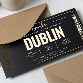 Personalised Surprise Trip Boarding Pass Gift Voucher, 5 of 9