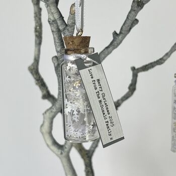 Miniature Christmas Snowflake Personalised Decoration, 12 of 12