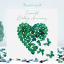Emerald Wedding Anniversary Butterfly Heart Card, thumbnail 1 of 11