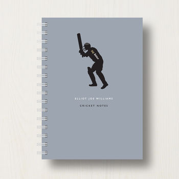 Personalised Cricket Lover's Journal Or Notebook, 6 of 7