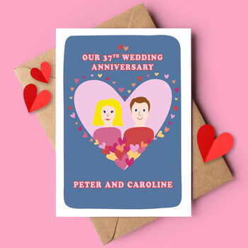 Personalised Anniversary Valentine's Card, 3 of 5