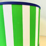 Carnival Lampshade In Emerald Green Stripe, thumbnail 3 of 5