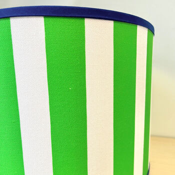 Carnival Lampshade In Emerald Green Stripe, 3 of 5