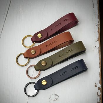 Mother's Day Mini Message Leather Keyring, 4 of 6