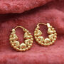 18k Gold Vermeil Much Love Hoop Earrings, thumbnail 1 of 4