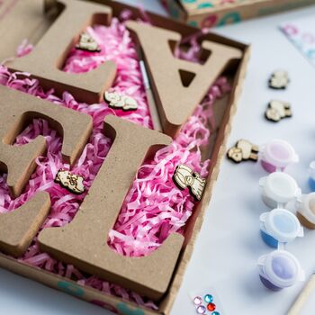 Personalised Paint Your Own Baby Animal Wooden Name, 12 of 12