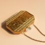 Sage Gold Mother Of Pearl Clutch, thumbnail 4 of 5