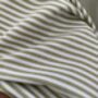 Green Stripes Hook And Loop Sink Skirt, Bespoke Under Cabinet Curtain, thumbnail 4 of 7