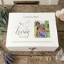 Personalised In Loving Memory White Photo Keepsake Box Three Sizes, thumbnail 2 of 12