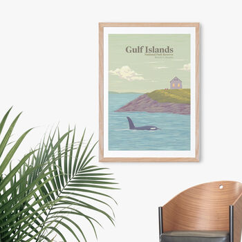 Gulf Islands National Park Canada Travel Poster Print, 4 of 8