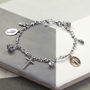 Sterling Silver Chapter Charm Bracelet, thumbnail 1 of 3